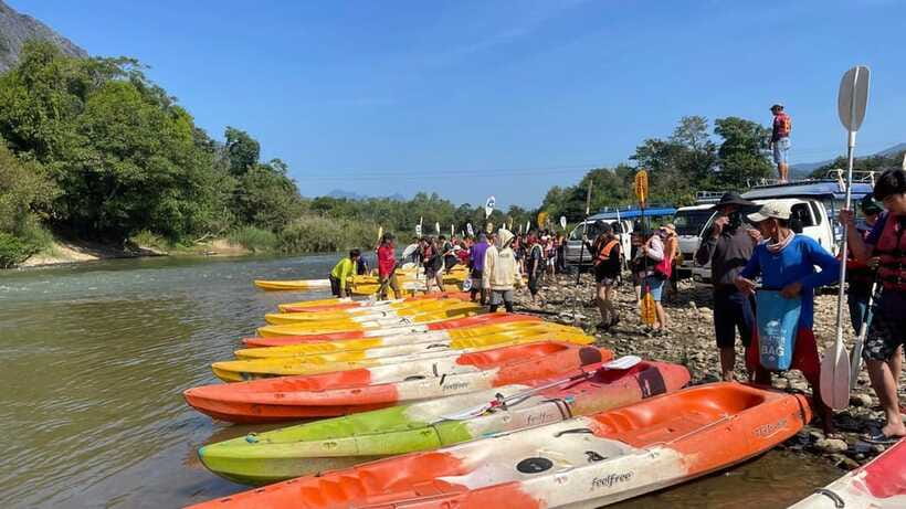 Day Trip Vientiane - VangVieng by Express Train - Blue Lagoon brings the cooling break