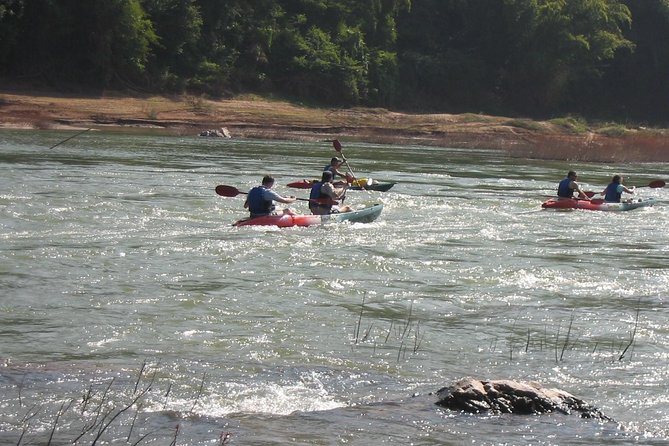 FULL DAY – Kuang Si Waterfall, Kayak on the Nam Ou / Mekong River, Pak Ou Caves - Two hours at Kuang Si Falls