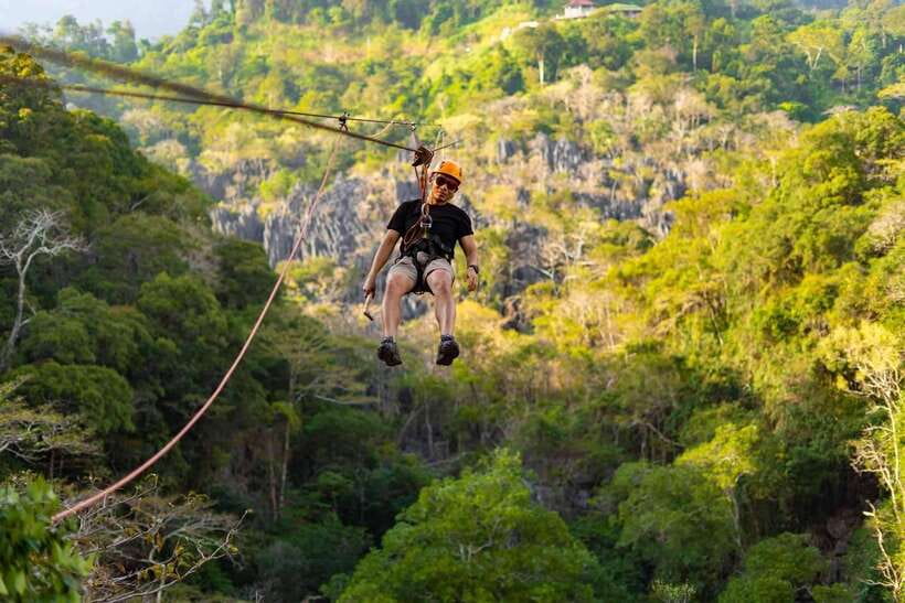 Kuang Si Waterfall, Tree Top Cafe, Ziplining - What to pack for a smoother day