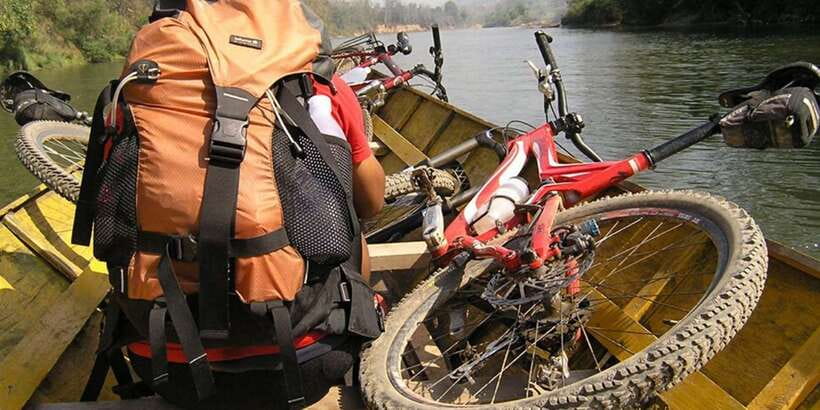 Luang Prabang: Countryside Mountain Bike Tour with Lunch - The final leg beside the Nam Khan