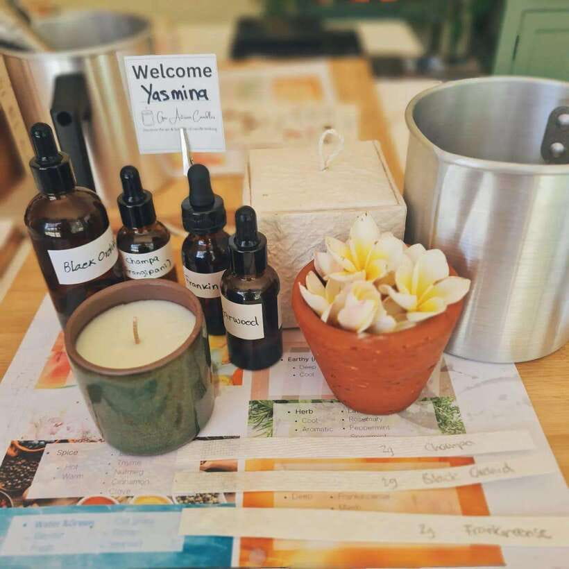 Luang Prabang: Craft Your Own Aroma Candle in Heritage Home - Lao tea while your candle cools
