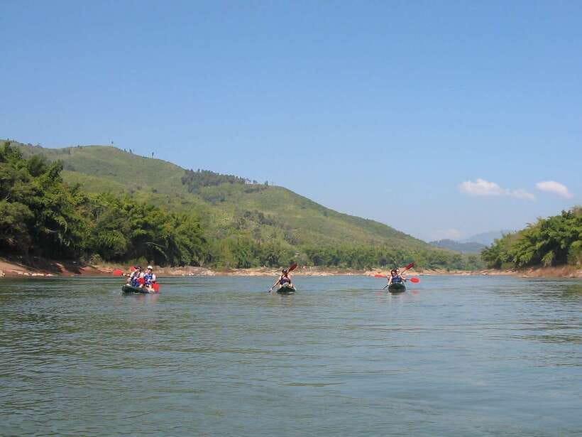 Luang Prabang: Kayak Tour to Pak Ou Caves - Kuang Si Falls: pools, trails, and bears