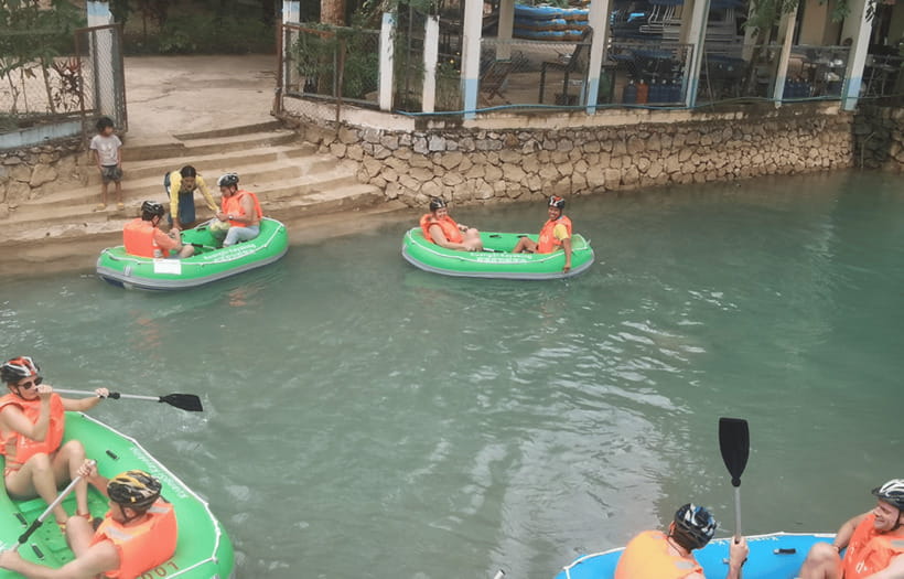 Luang Prabang: Kuang Si Waterfall Jungle Rafting - The water conditions shape the adventure