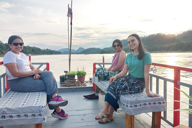 Luang Prabang Mekong Sunset Cruise and Hot Pot Dinner - The views toward Luang Prabang and Chompet