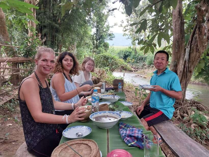 Luang Prabang: Organic Farm Experience & Hike to Kuang si - Cooling off at the three-tiered falls