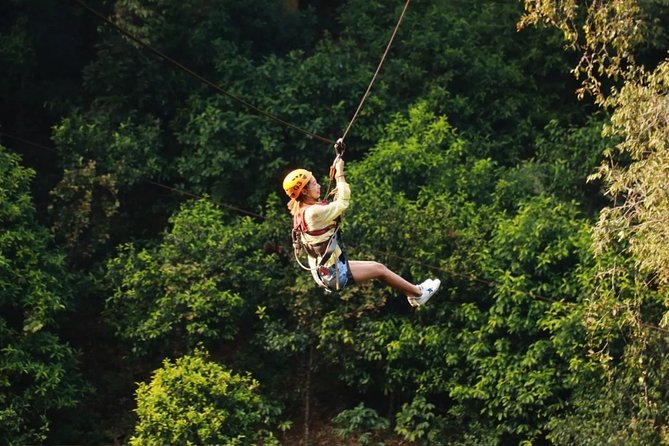 One Day Guided Tour: Kayaking, Zipline & Tubing In The Cave from Vang Vieng - The 30-minute ride north to the river