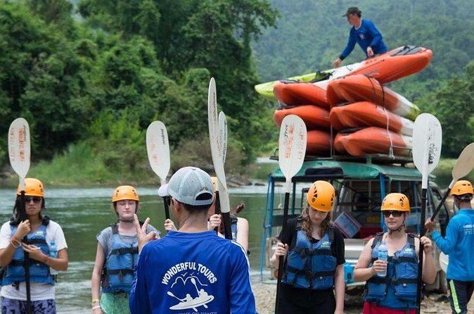 One Day Kayaking, Zipline and Tubing In Cave from Vang Vieng - What the $75 price really covers