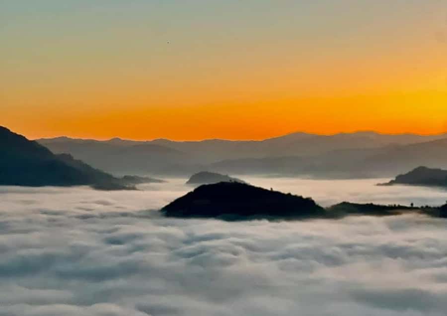Overnight Camping At nong khiaw view point, 360 view - Reaching the Nong Khiaw summit after 2 p.m.