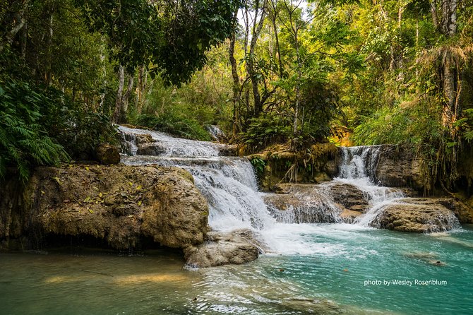Private Tour Full-day Morning Market, Villages and Scenic Kuang Si Waterfall - Kuang Si Falls gives this day its shape