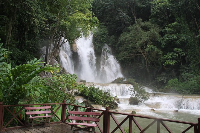 Private Tour Full-day Morning Market, Villages and Scenic Kuang Si Waterfall - Ban Phanom and Wat Siphouthabath extend the day
