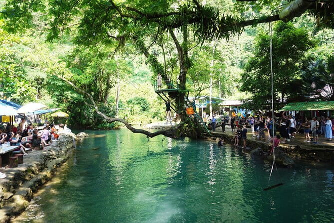Private Tour Vientiane - VangVieng by Express Train - Blue Lagoon and Tham Phu Kham Cave