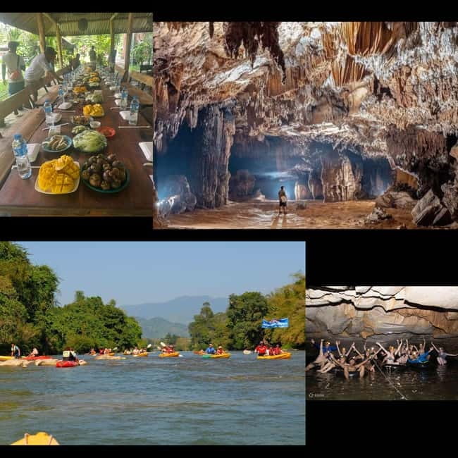 Vang Vieng: Day Tour with Kayaking, Ziplining, and Rafting - What the $55 price includes
