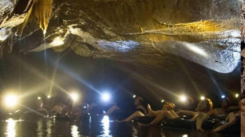 Vang Vieng: Hot Air Balloon,Kayak,Zipline,Blue lagoon1 Tour - Tham Chang Cave combines water, ropes, and a short hike