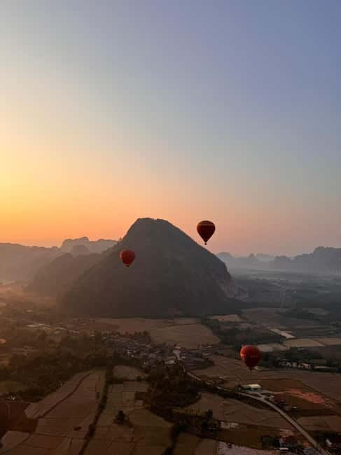 Vang Vieng: Hot Air Balloon Ride with City Hotel Pickup - Key points at a glance