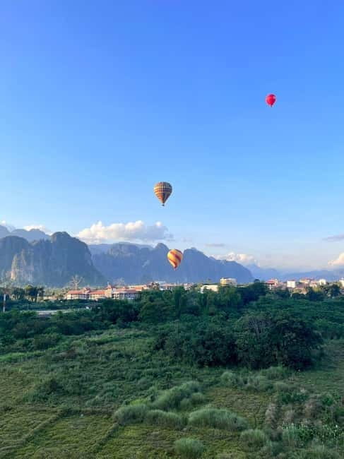 Vang Vieng: Hot Air Balloon Ride with City Hotel Pickup - Getting ready for a 30-minute balloon flight