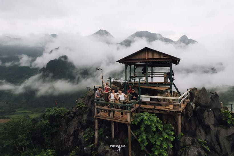 Vang Vieng: Namxay Viewpoint, Blue Lagoon 1 & Phoukham Cave - Namxay Viewpoint, Blue Lagoon 1 and Phoukham Cave at a glance