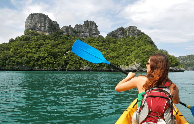 Vang Vieng: Zipline&Kayaking&BlueLagoon 1 - Lunch in the middle of the outing