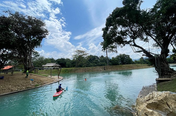 VangVieng Climbing and Ballon Area (Departure from Vientiane) - Wat That in a short cultural visit