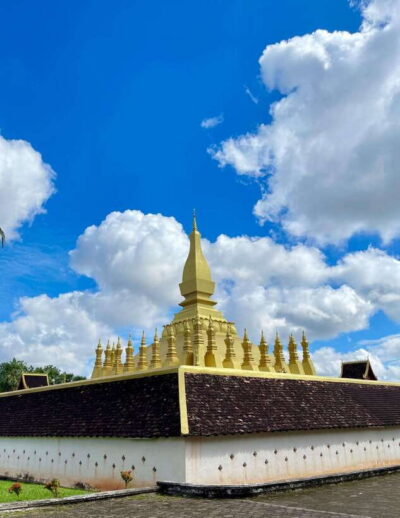 The gilded stupa of Pha That Luang in Vientiane